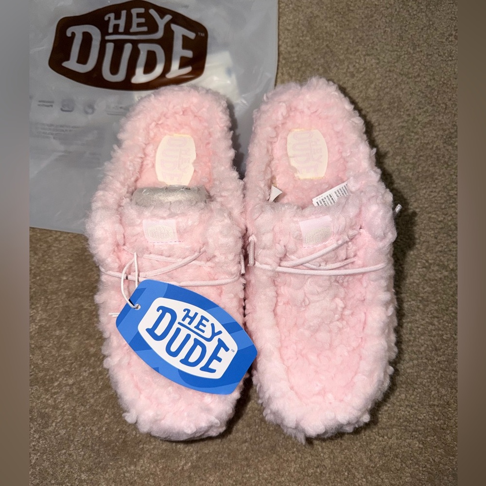 pink hey dude wendy slippers - Picture 3 of 4